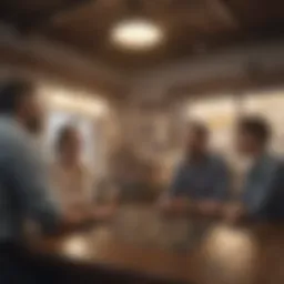 Diverse small business owners discussing expansion plans