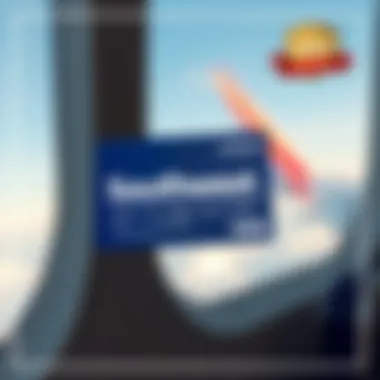 Illustration depicting the travel perks offered by the Southwest Rapid Rewards Premier Business Card