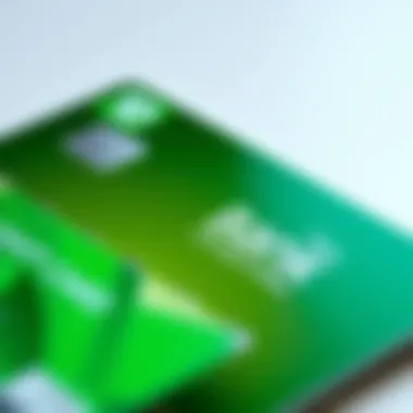 Features of the TD Bank International Credit Card Close-up of the TD Bank International Credit Card highlighting its features