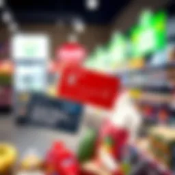 Visual representation of grocery shopping