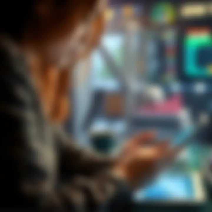 Conceptual illustration of financial empowerment through technology