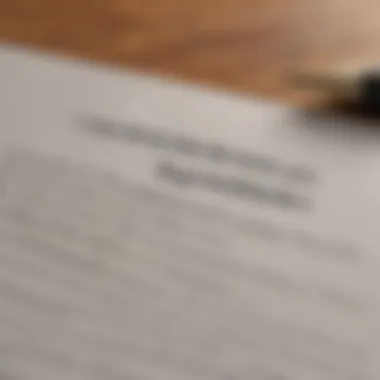 A close-up of a contract and pen