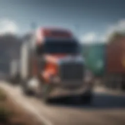 A visual representation of the trucking industry market growth