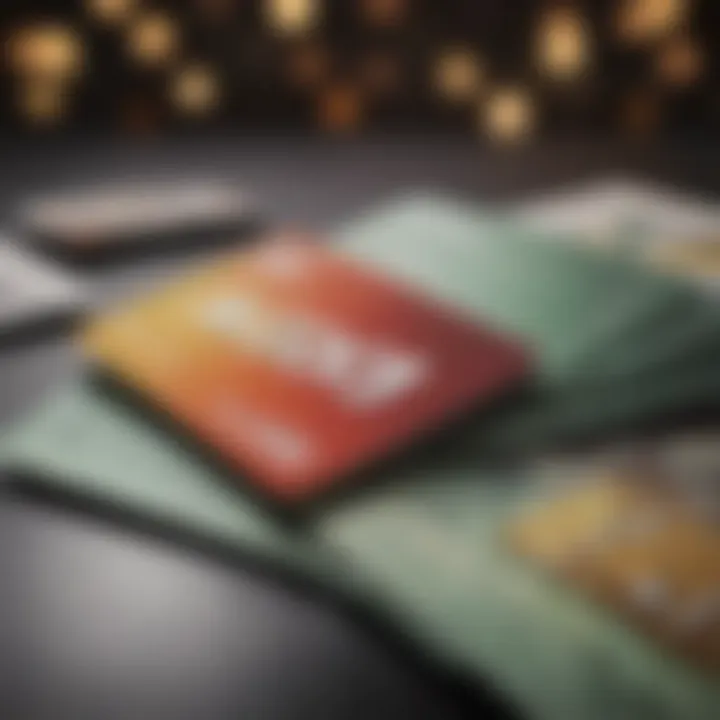 Abstract concept of converting gift cards into cash