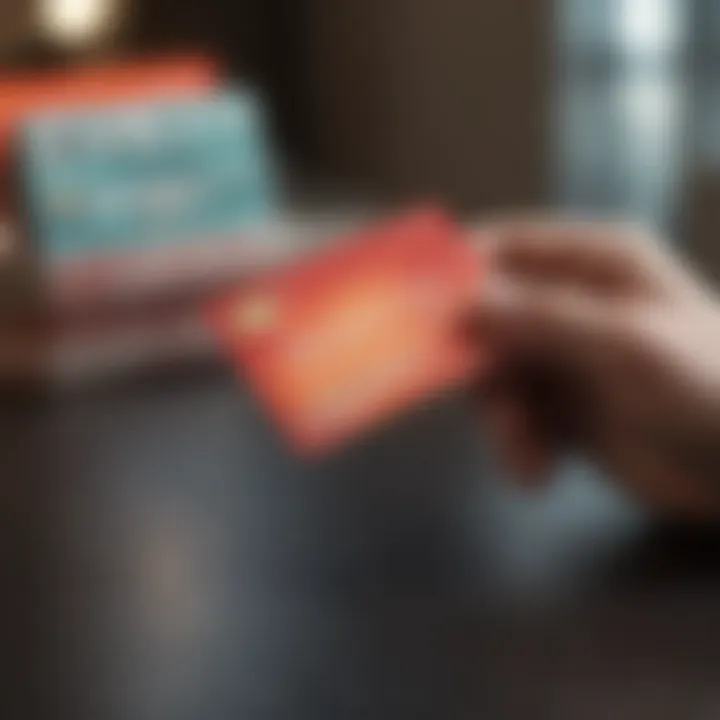 Illustration of in-person gift card transaction