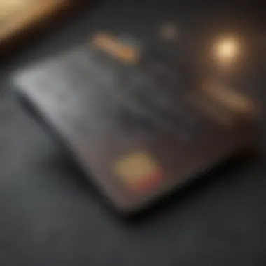 Elegant credit card showcasing competitive interest rates