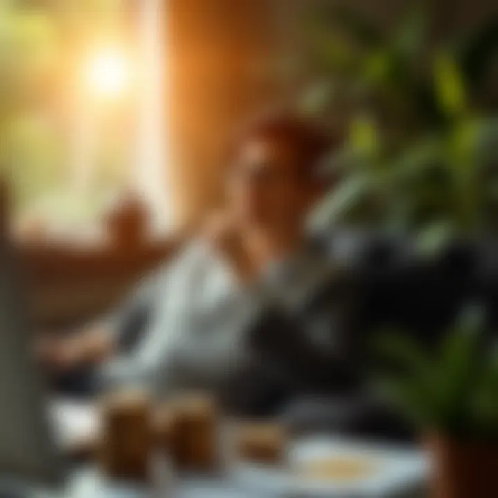 A serene setting representing financial stability and growth