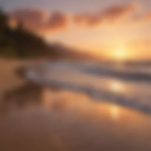 A serene landscape depicting a sunset over a calm beach, symbolizing the transition into retirement.